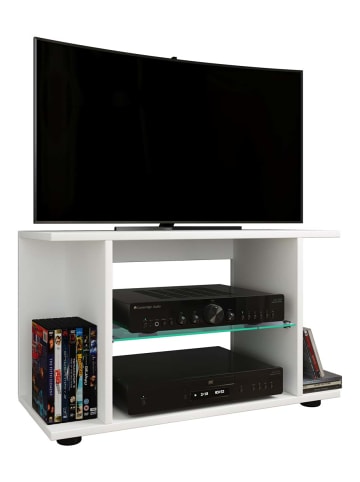 ebuy24 TV Tisch ExpaloL 4 Weiß 70 x 30 cm