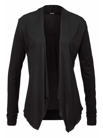 LASCANA Shirtjacke in schwarz