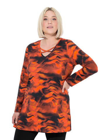Ulla Popken Longshirt in dunkel weinrot