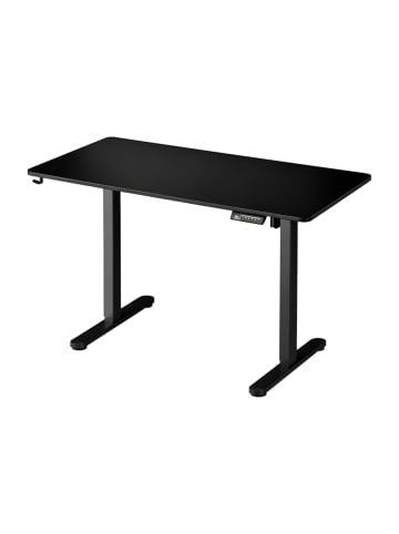relaxdays Höhenverstellbarer Schreibtisch in Schwarz - (B)160 x (H)120 x (T)60 cm