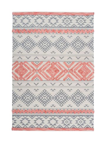 Arte Espina Kurzflor Teppich Ethnie 225 in grau - apricot - rechteckig