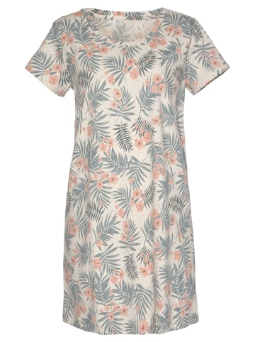 LASCANA Sleepshirt in sand-bedruckt