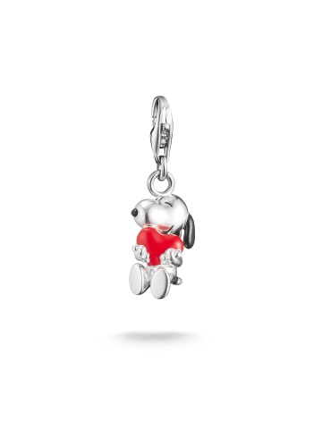 Thomas Sabo Charm-Anhänger in silberfarben, schwarz, rot