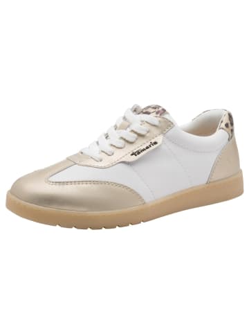 Tamaris WIDE FIT Sneaker in WHITE/GOLD