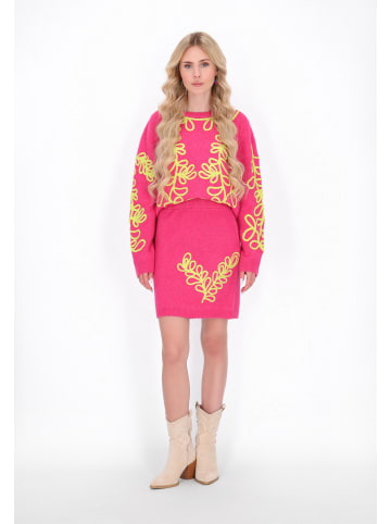 IZIA Women Skirt in pink lime