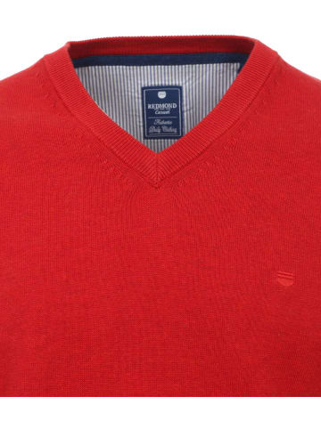 Redmond V-Ausschnitt Pullover in rot