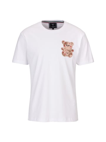 19V69 Italia by Versace T-Shirt Teddy Print in weiß