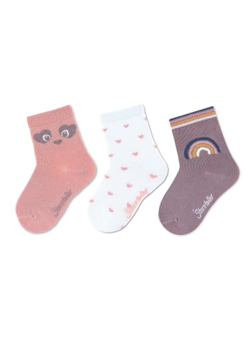 Sterntaler Socken Panda, 3er-Pack in zartrosa