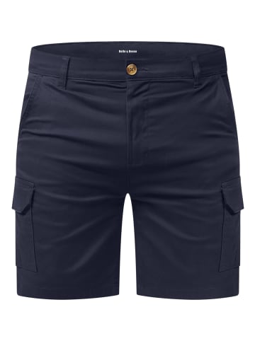 Rello & Reese  Shorts - mit Cargotaschen & Stretchanteil Kurze Hose Bermuda in Navy