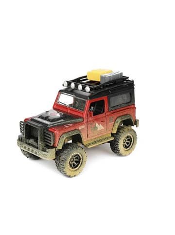 Toi-Toys Spielzeug-Auto Jeep und Wohnwagen mit Rückzugmotor 3 Jahre