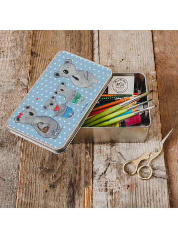 Mr. & Mrs. Panda Aufbewahrungsbox Koala Familie zwei ohne Spruch in Blau Pastell