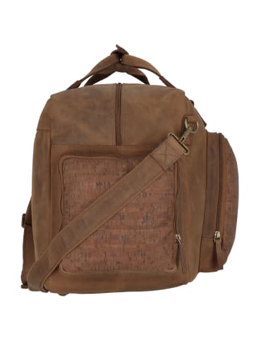 Greenland Nature Nature Weekender Reisetasche Leder 50 cm Laptopfach cork