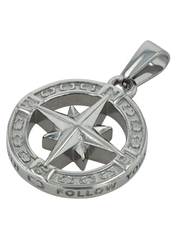 Adeliás Unisex Anhänger aus Edelstahl in silber