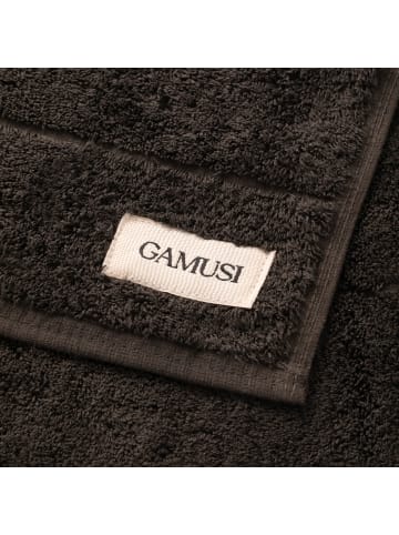 GAMUSI Handtuchset "Terry" in Schwarz - Weiß