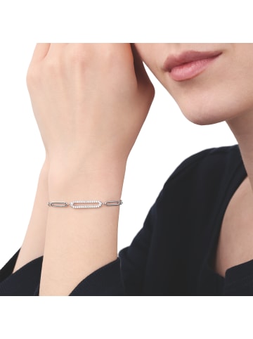 Tom Tailor Armband Silber 925, rhodiniert in silber