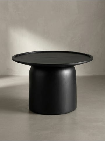 KADIMA DESIGN Couchtisch 60x60x40 cm Mango Massivholz Sofatisch Rund