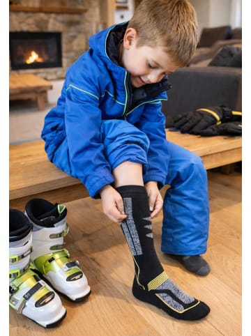 Yuhu Kinder Thermo Skisocken aus Baumwolle, warm & atmungsaktiv in Grün