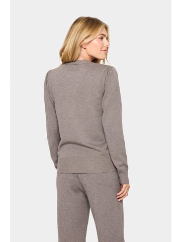 SAINT TROPEZ Poncho MilaSZ Gerade Passform in Iron Melange