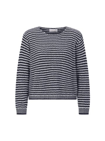 Rich & Royal Pullover in marine weiß - 0001