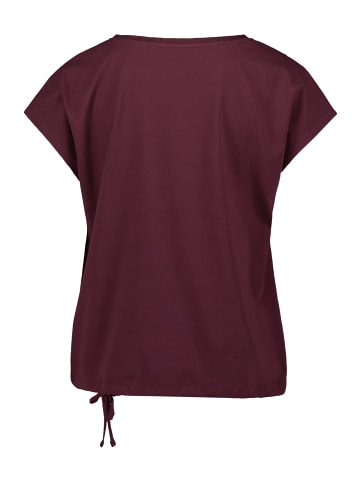 BETTY & CO Casual-Shirt mit Print in Dark Red/Nature
