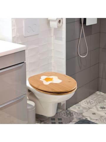 Mr. & Mrs. Panda Toilettendeckel Spiegelei Ei ohne Spruch in Braun