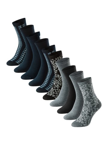 Schiesser Socken Bluebird in Dunkelblau / grau