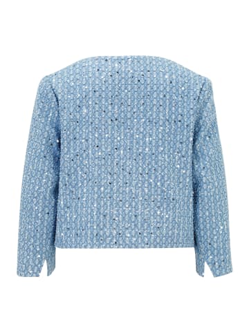 CARTOON Blazer-Jacke mit Pailletten in Light Blue/Grey