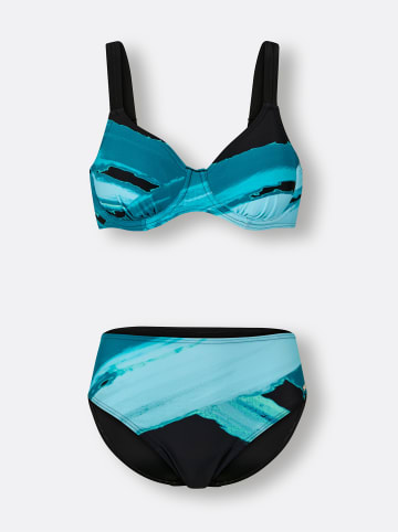 WITT WEIDEN Bikini in schwarz-türkis