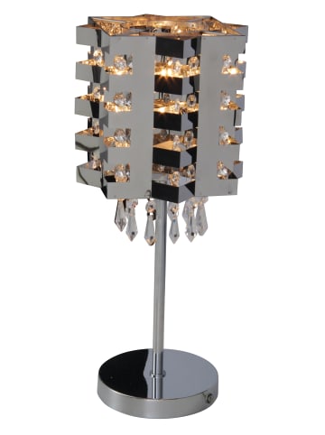 näve Tischleuchte "Kristallo" in chrome - (L)20 cm x (B)20 cm x (H)49 cm