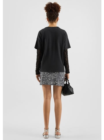 QS T-Shirt in 99D0_schwarz