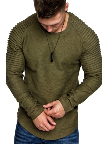 Amaci&Sons Sweatshirt Gresham in Khaki