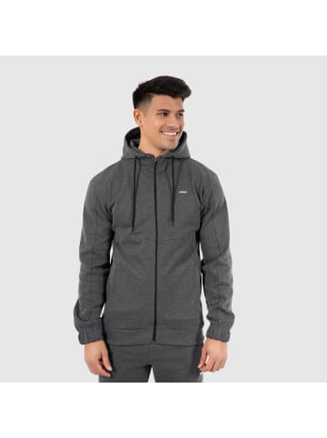 SMILODOX Sweatjacke Nash in Anthrazit Melange