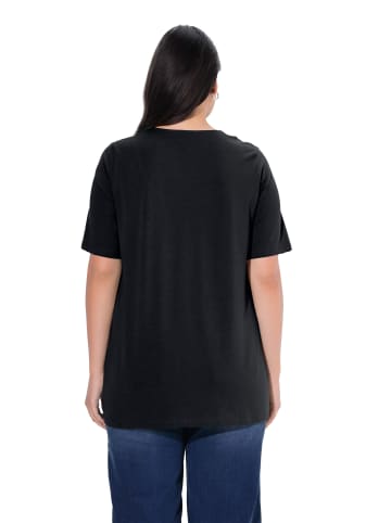 Ulla Popken Shirt in schwarz