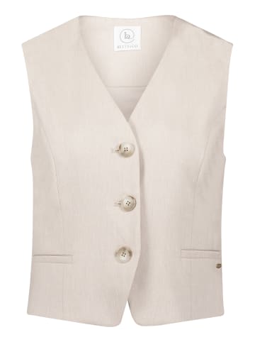BETTY & CO Sommerweste mit Taschen in Beige