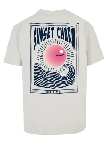 Merchcode Merchcode Sunset Charm Oversized T-shirt in lightasphalt