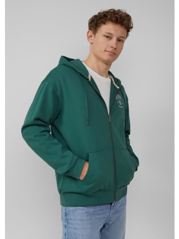 QS Sweatshirt Jacke in 7878_tannengrün