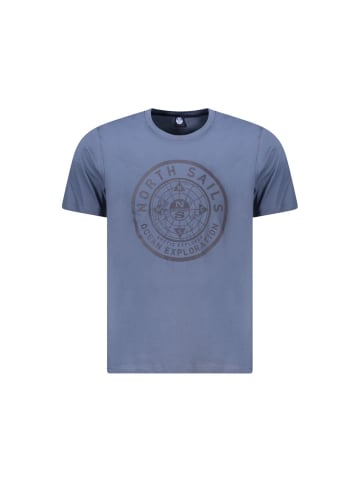 North Sails Blau Baumwolle Herren T-Shirt