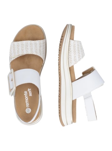 remonte Sandalen Basic in Weiß / gold