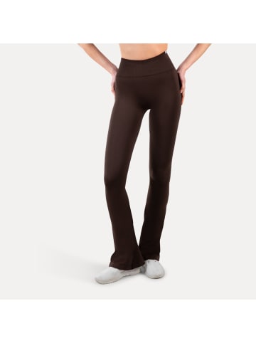 SMILODOX Schlagleggings Oriana in Dunkelbraun