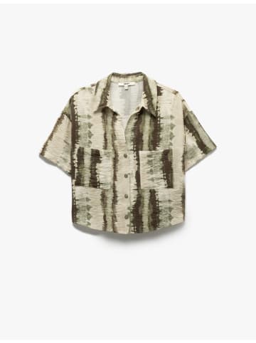 KOTON Shirt in Blau Gemustert