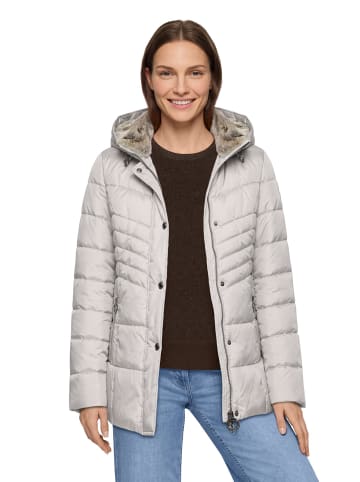Betty Barclay Outdoorjacke mit abnehmbarer Kapuze in Silver Cloud