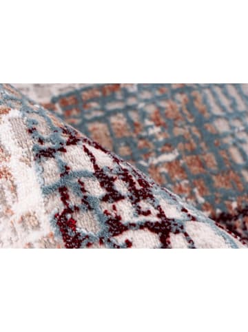 Kayoom Vintage Teppich Akropolis 425 in grau - lachsrosa - rechteckig