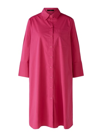 Oui Hemdblusenkleid elastische Baumwolle in pink