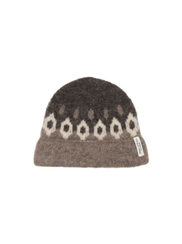 Marc O'Polo Jacquard-Mütze in Dark Brown