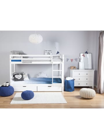 Beliani Kinderbett REGAT in Weiß - (W) 97 x (H) 147 x (L) 208 cm