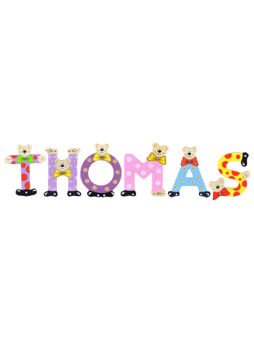 Playshoes Deko-Buchstaben "THOMAS" in bunt