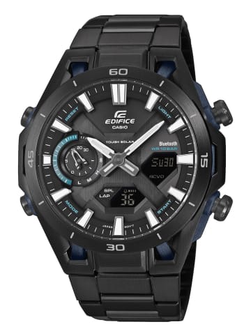 Casio Edifice Herren-Armbanduhr Sospensione Solar Schwarz