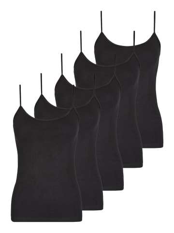 Nina von C. 5er Pack Trägerhemd in schwarz