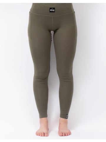eivy Funktionstight Pocket Wool Rib Tights in Olive