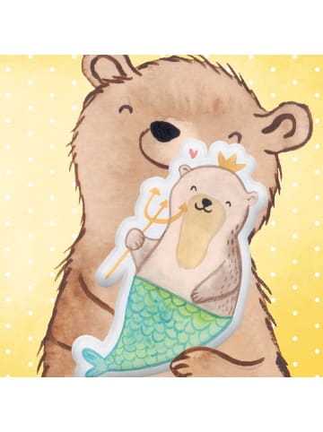 Mr. & Mrs. Panda Plüschkissen Wassermann Astrologie ohne Spruch in Weiß